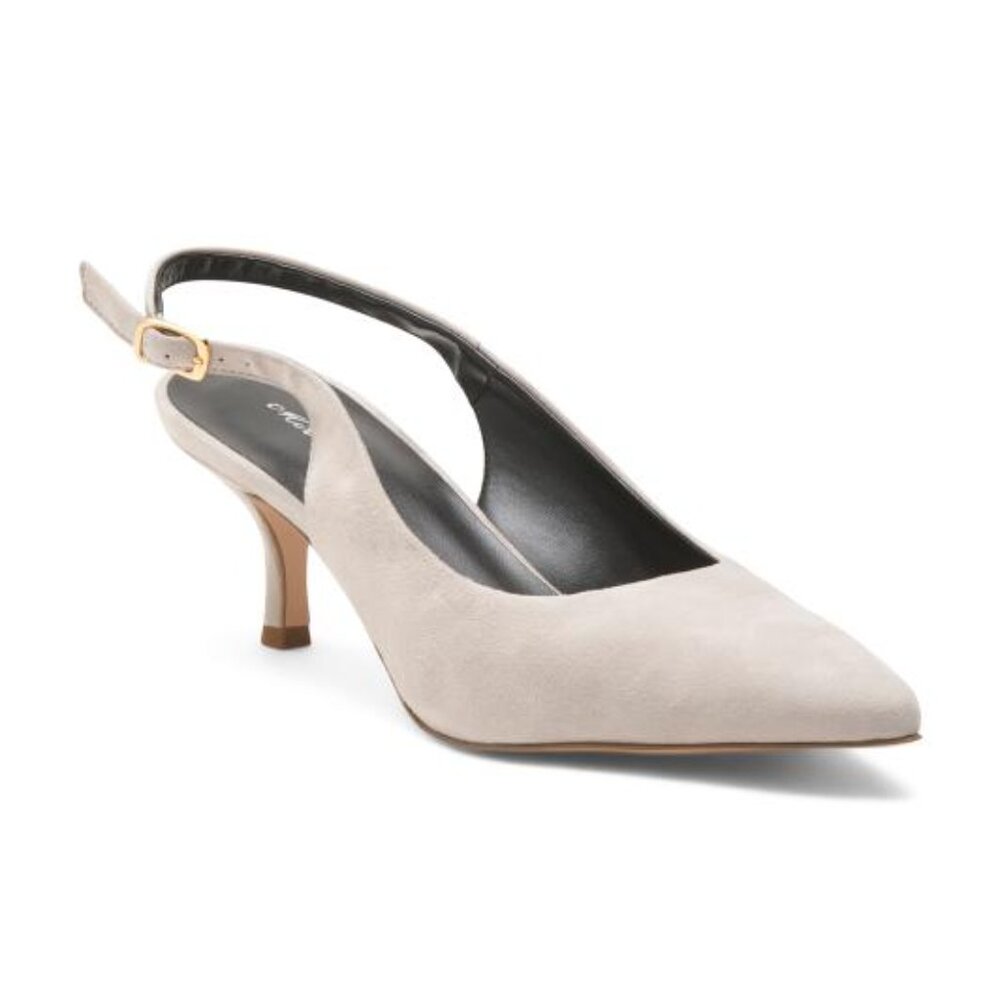 MIRROR Slingback Heeled Shoe With Pointy Toe